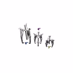 Toolzone 3Pc Puller Set 3", 4" and 6"