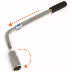 Extendable Wheel Brace Vehicle Tool Garage Automotive 17/19Mm Chrome Vanadium