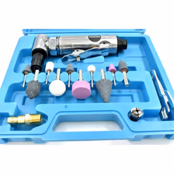 Toolzone Air Angle Die Grinder Kit Buffer Selection Grinding Stone