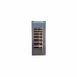 Toolzone Chrome Vanadium 7 Pc 3/8" Deep Whitworth Sockets with Rail