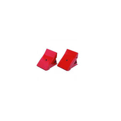 WHEEL CHOCK FOLDING METAL PAIR CARAVAN BOAT CAR VAN CHOCKS HEAVY DUTY AU022