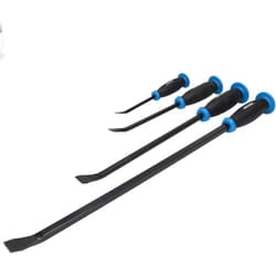 Crow Pry Bar Tool Set Heavy Duty 4 Piece with Hammer Strike Through Cap Handles