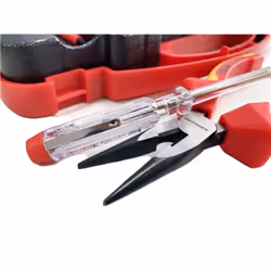 Toolzone 11PC VDE Electricians Tool Kit Cutters Strippers Screwdrivers Tapes SD301