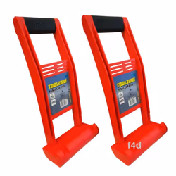 2x Pair Plasterboard Board Carrier Wood Lifter Sheet Panel Carrying Handle 80kg