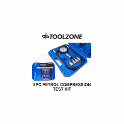 Toolzone 8pc Petrol Engine Compression Test Tester Kit Garage Workshop AU343
