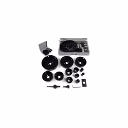 16PC HOLE SAW CUTTING SET 19-127MM WOOD CARBON STEEL CUTTER CIRCULAR ROUND HS001