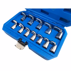 Toolzone Elite 3/8" DR 12 Piece Crows Foot Socket Set Flexible Head Style 8-19mm SP170