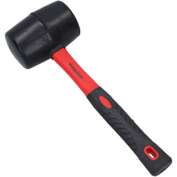 48oz Rubber Mallet Hammer Fibreglass Shaft Grip Camping Paving Diy HM003