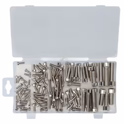 Toolzone 106 Piece Assorted Stainless Steel Socket Screws Metric Hex Cap Bolts HW207