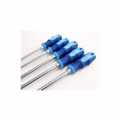 5pc Extra Long Screwdriver Flat Slotted Pozi Phillips Headed Total Length 450mm