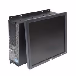 Origin Storage Wall Mount w/ tilt Monitor for Optiplex 790SFF/990SFF, 22.679 kg, 100 x 75 mm, Black, Optiplex 790SFF/990SFF