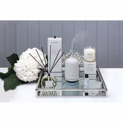 Stoneglow Silver Birch & Black Pepper wax candle Round Birch wood, Black pepper White 1 pc(s)