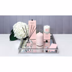 Stoneglow Pink Peony & Gardenia aroma diffuser Fragrance bottle Black, Transparent