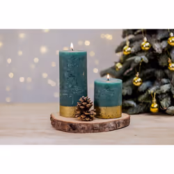 Stoneglow Candles Scented Tall Pillar Candle Frosted Woods (Pear Patch