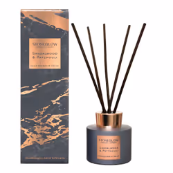 Stoneglow Raumduft Sandalwood & Patchouli, Fragrance bottle, Reed aroma diffuser
