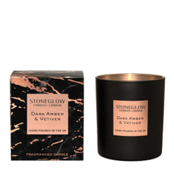 Stoneglow Dark Amber & Vetiver wax candle Round Jasmine, Patchouli Black, Gold 1 pc(s)