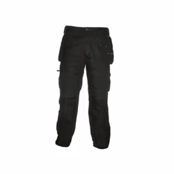 DeWalt Men's Polycotton Pro Tradesman Work Trouser - Black, 36W x 31L