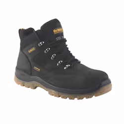DeWalt Mens Safety Boots Challenger Black Leather Steel Toe Cap Waterproof UK 9
