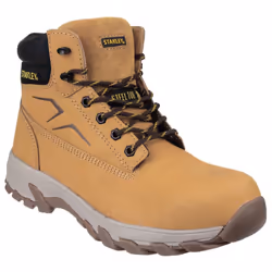 Stanley Mens Tradesman Lace Up Penetration Resistant Safety Boots - 10 UK, Honey