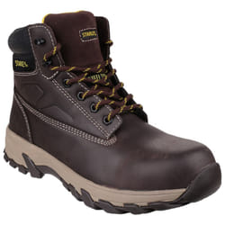 Stanley Mens Tradesman Lace Up Penetration Resistant Safety Boots - 8 UK, Brown