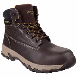 Stanley Mens Tradesman Lace Up Penetration Resistant Safety Boots - 12 UK, Brown