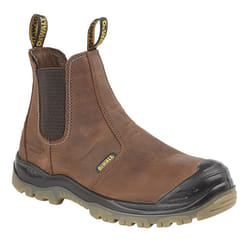 DEWALT Mens Nitrogen Pull On Gusset Water Resistant Safety Boots - 11 UK, Brown