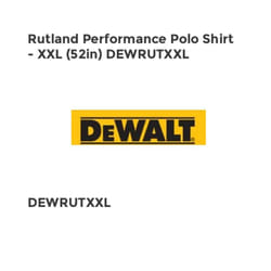 Rutland Pefomance Polo Shit - XXL (52in) DEWRUTXXL