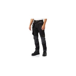 Men's Dewharr3433-tb Harrison Pro Stretch Trousers Waist 34in Leg 33in, Black/Grey, 34W 33L UK