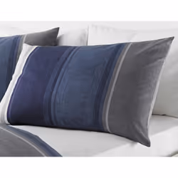 Fusion Betley Classic Wide Stripe Duvet Cover Set, Polyester-Cotton, Blue, Single