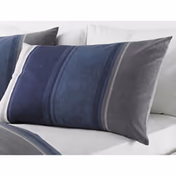 Fusion - Betley - Classic Wide Stripe Duvet Cover Set - Super-King, Blue