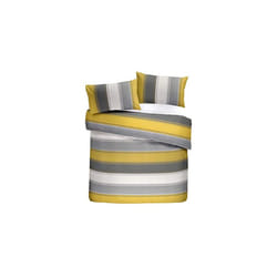 Fusion Duvet Cover and Two Pillow Cases, 52% Polyester / 48% Cotton, Ochre, King