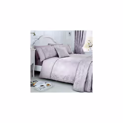 Serene - Jasmine - Easy Care Duvet Cover Set | Single Bed Size | Lavender Bedding