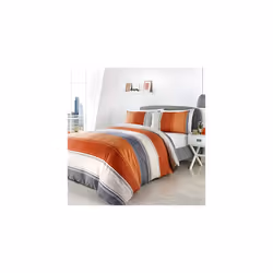 Fusion Duvet Cover Set, 52% Polyester 48% Cotton, Spice, Super-King