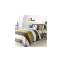 Fusion Betley-Duvet Cover Set, Easy Care, Ochre, Super-King