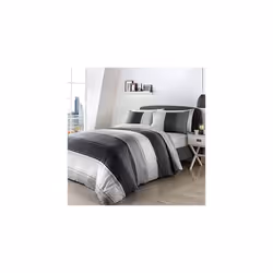 Fusion Betley-Duvet Cover Set, 52% Polyester 48% Cotton, Grey, Super-King