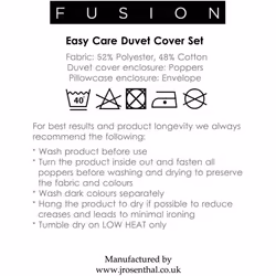 Fusion - Cats - Easy Care Duvet Cover Set - Single Bed Size in Blush