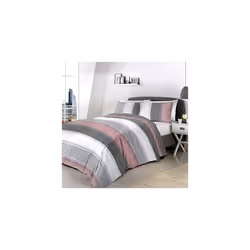 Fusion Duvet Cover and Pillow Case, 52% Polyester / 48% Cotton, Blush, Single