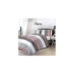 Fusion Duvet Cover and Pillow Case, 52% Polyester / 48% Cotton, Blush, Single