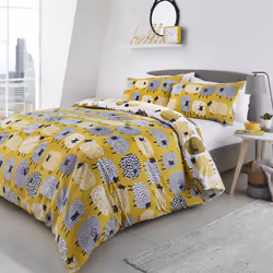 Dotty Sheep Duvet Cover Ochre King