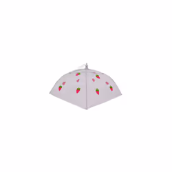 Epicurean 39JN1131ST Polyester with Zinc Plated Steel Frame Food Cover Umbrella, 30 x 30 cm, White/ Pink/ Green