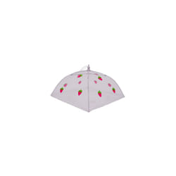 Epicurean 39JN1131ST Polyester with Zinc Plated Steel Frame Food Cover Umbrella, 30 x 30 cm, White/ Pink/ Green