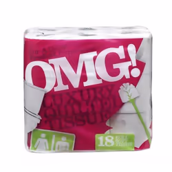 OMG Toilet Roll 2 Ply White (Pack 18) 1102077