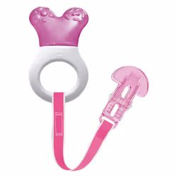 Mini Cooler & Clip, Cooling Component Comforts Teething Babies, Sensitive Gums Massaged by Baby Ring, Long Range Reaches All ...