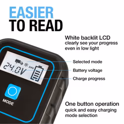 Automotive SMARTCHARGE 8 - 8A Smart Car Battery Charger, 12V & 24V Battery Maintainer - 9 Stage Charger for AGM, Leisure, Lithium, HGV, Car and Van
