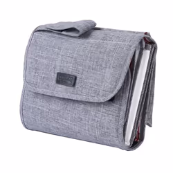 BABABING Flipout Portable Baby Changing Mat, Fold Out Travel Nappy Changing Mat with Storage Pockets and Waterproof