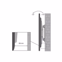 Proper Heavy-Duty Swing Arm TV Bracket for 23''-43" 109.2 cm (43") Black - Additional view 6