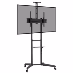 ProperAV Mobile TV Trolley Stand on Wheels for 37"-70" Max L