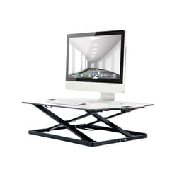 ProperAV Slim Profile Sit Stand Up Desktop Workstation with 12 Height