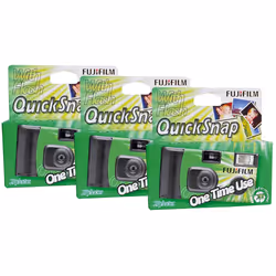 The ideal go-anywhere single use camera that performs equally well outside. or indoors with flash with the Fujifilm Supe ...