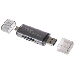 Maplin USB-C and USB-A 3.0 SD Multi Card Reader SDXC/ SDHC/ MicroSDXC/